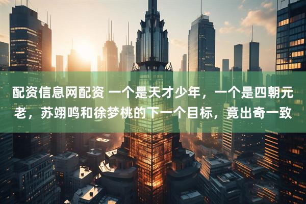 配资信息网配资 一个是天才少年，一个是四朝元老，苏翊鸣和徐梦桃的下一个目标，竟出奇一致